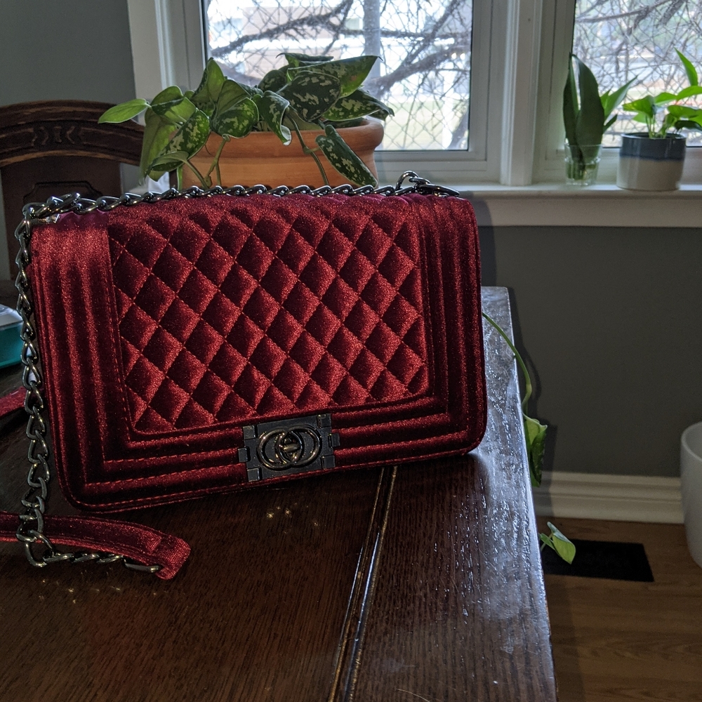Cute velvet bag
